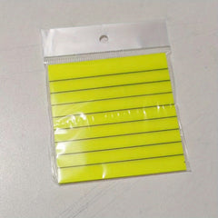 50 Sheets Fluorescent Transparent Sticky Notes Lined Waterproof Label Paper