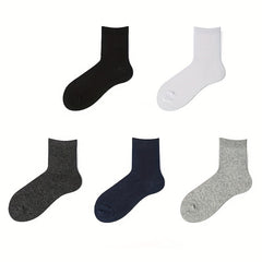 5prs Quarter Socks Men Women Breathable Comfortable Soft Socks Spring Summer