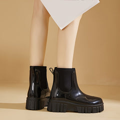 Women's Waterproof Rain Boots Non Slip Flat Water Shoes Slip On