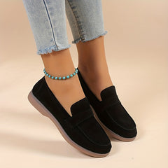 Women's Comfortable Round Toe Slip-On Flat Loafers