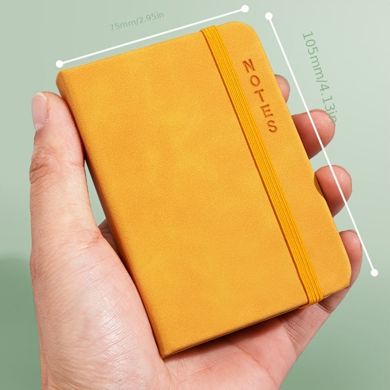 A7 Faux Leather Strap Diary Notebook 160 Pages