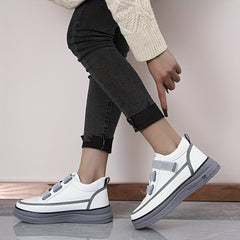 Women's Hook & Loop Fastener Skate Shoes Anti slip Lightweight Sneakers