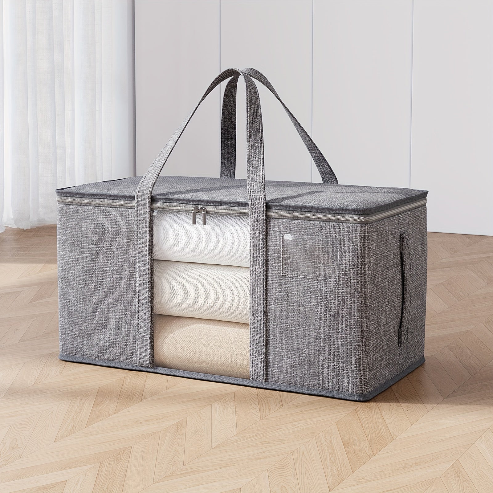 Large Capacity Visual Storage Bag with Transparent Window