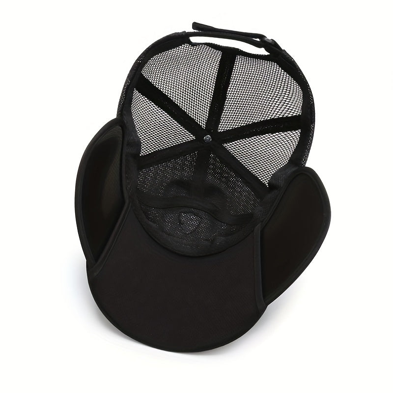 Adjustable Retractable Baseball Cap with Embroidered Letter for Outdoor Sport