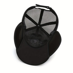 Adjustable Retractable Baseball Cap with Embroidered Letter for Outdoor Sport