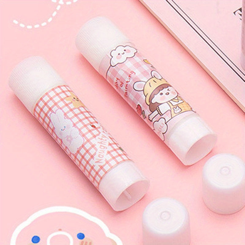 2pcs Cartoon Solid Glue Sticks High Viscosity