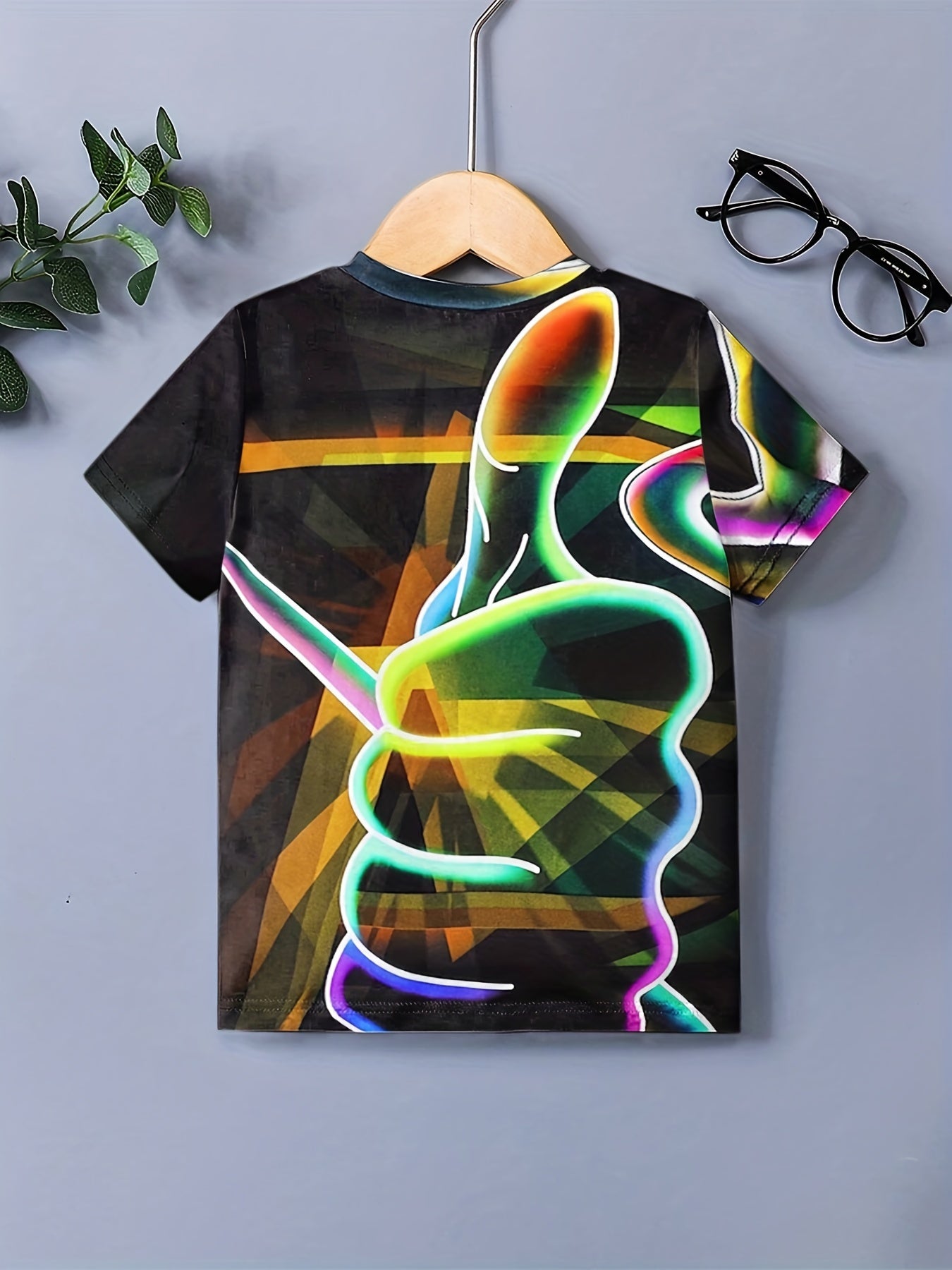 Boy's Thumb Up Graphic T shirt for Summer Outdoor