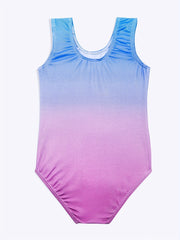 Pony Print Sleeveless Kids Gymnastics Bodysuit