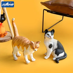 Siamese Cat Simulation Model Desk Decoration Toy