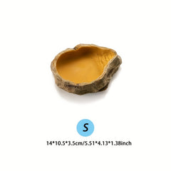 Resin Rock Dish for Reptile and Amphibian Feeding