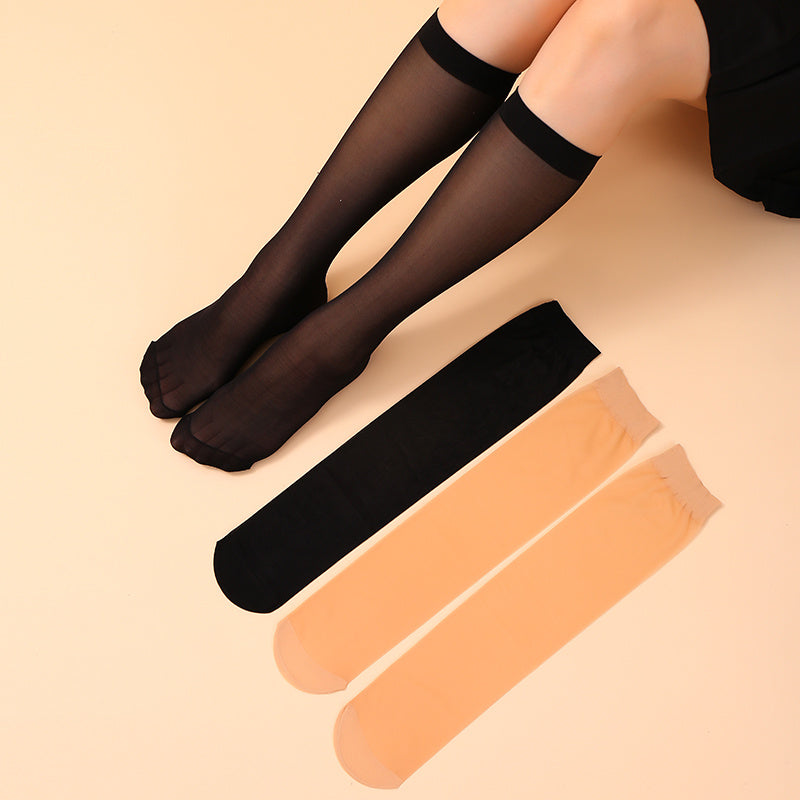 4 Pairs Women's Sheer Leg Socks Stockings