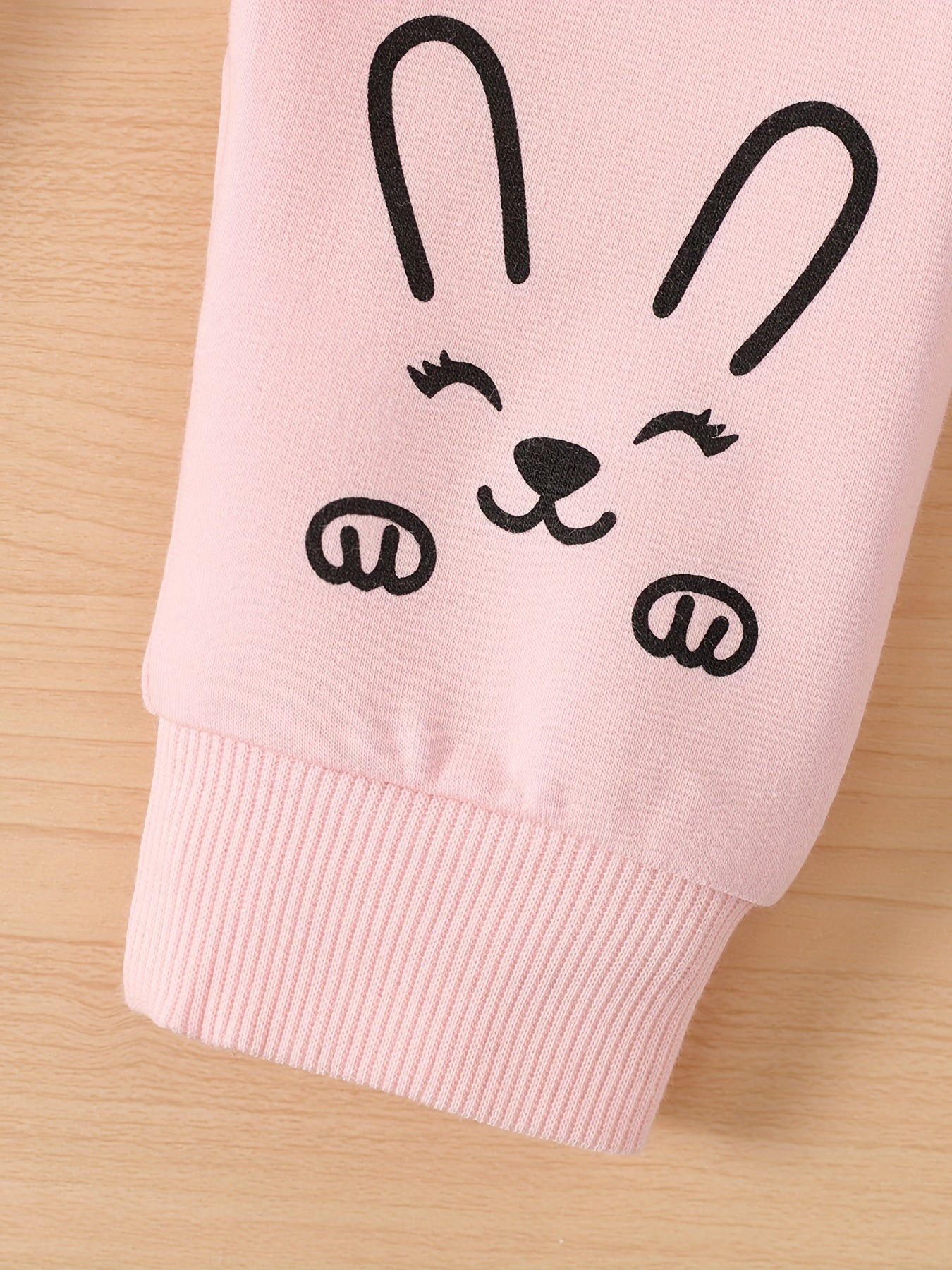 Infant Baby Girls Rabbit Print Sweatshirrt&Sweatpants Set