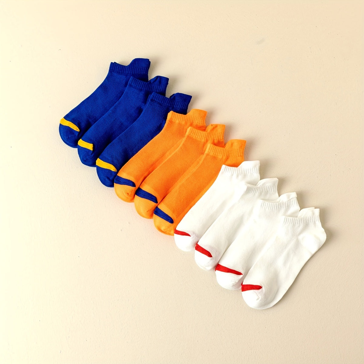 10 Pairs Solid Ankle Socks Women's Low Cut Casual Stockings