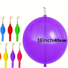 18in Multicolored Punch Balloons Party Favors Heavy Duty Punching Balloons