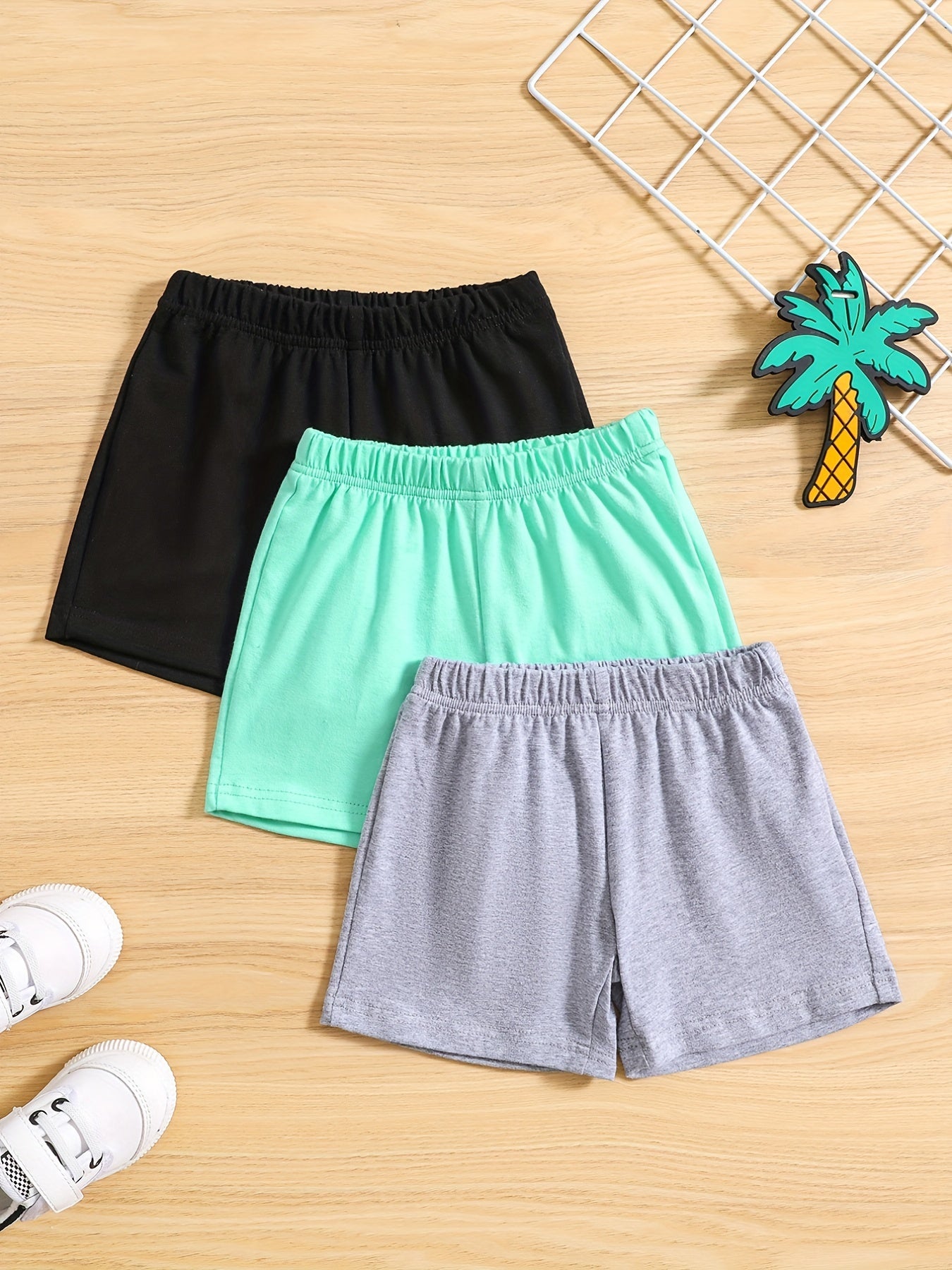 Baby Boy's Casual Shorts 3pcs Outfit