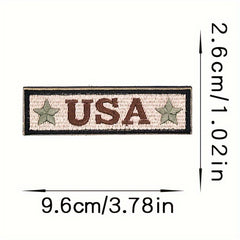 12pcs Embroidery Patches Applique Morale Patches Hook & Loop