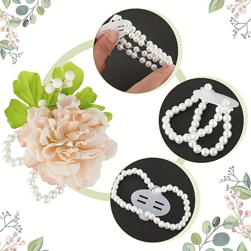 10pcs Faux Pearl Bracelet Set for Bride & Bridesmaids
