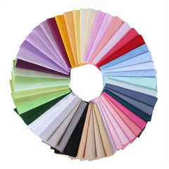 10 Classic Solid 100 Cotton Fat Quarter Patchwork Fabric For Sewing