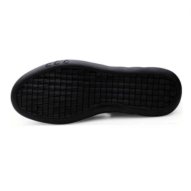 Men's No Tie Slip On Leather Sandals Smart Casual Walking Shoes