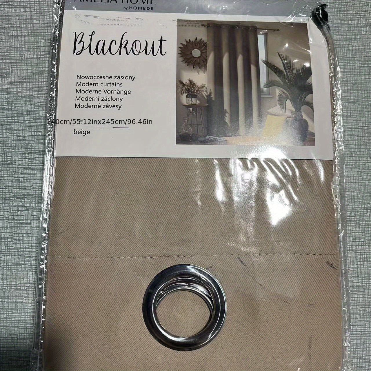 Blackout Curtains with Grommet Top - Light Blocking for Living Room
