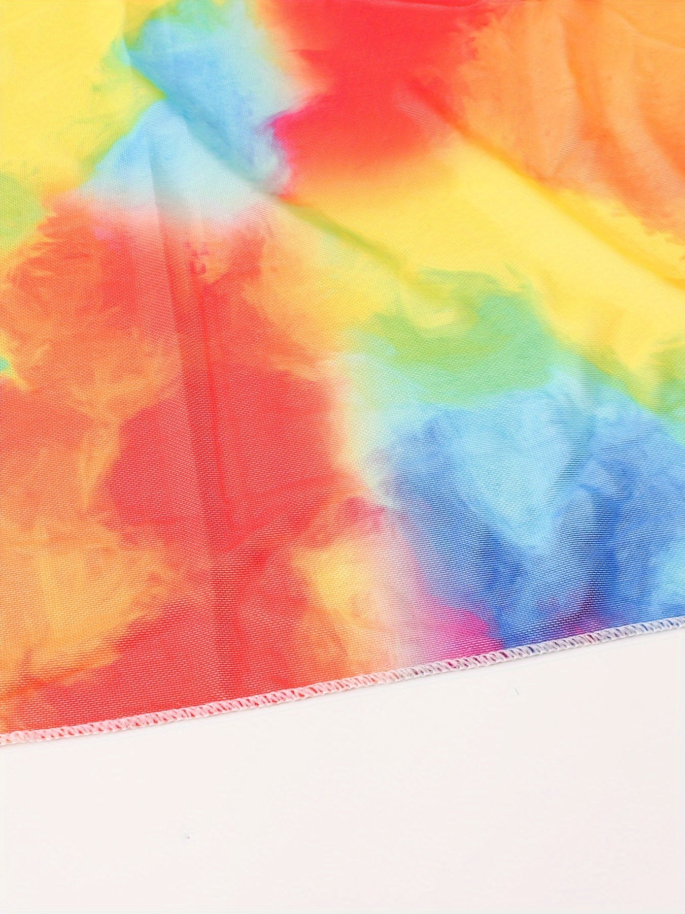 Tie Dye Wrap Beach Cover Up Skirt