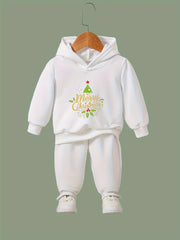 Girls 2pc Christmas Hoodie Sweatshirt and Pants Set