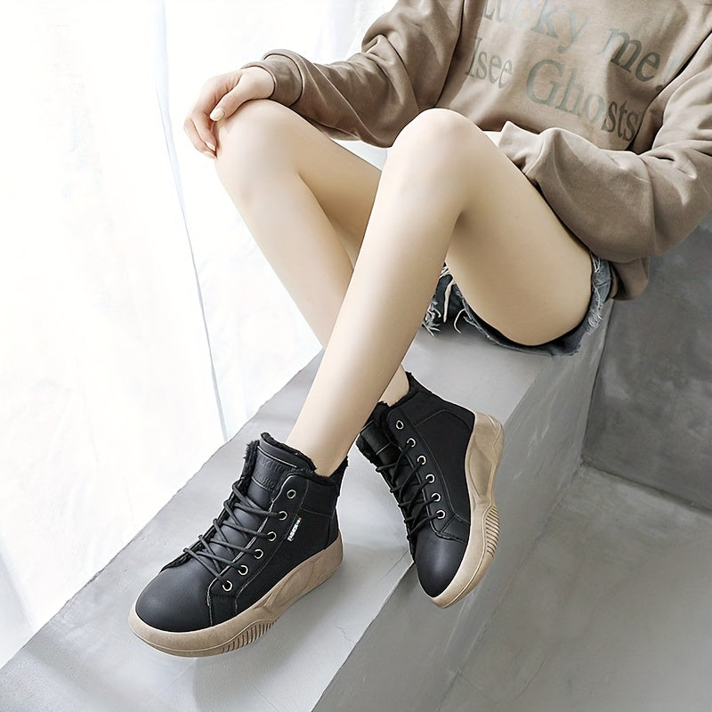 Women's Waterproof Snow Shoes Warm Winter Ankle Sport Shoes