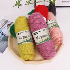 5 balls Wool Blend Yarn for Scarf DIY Crocheting and Knitting