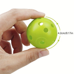6pcs Lightweight Hollow Pickleball Balls for Training & Party