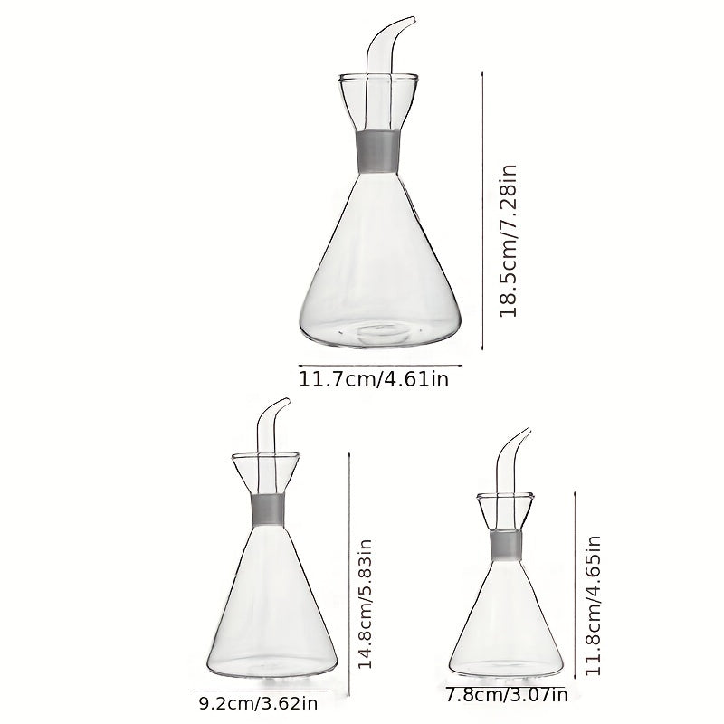 1pc Leak Proof Glass Bottle Soy Sauce Vinegar Dispenser