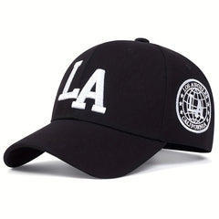 LA Embroidered Baseball Cap Casual Dad Hat Adjustable Unisex Sun Hats