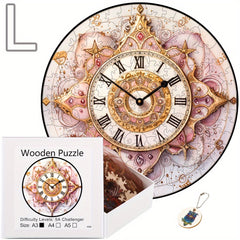 Round Clock Puzzle Christmas Gift Birthday Gift Puzzle Wooden Puzzle