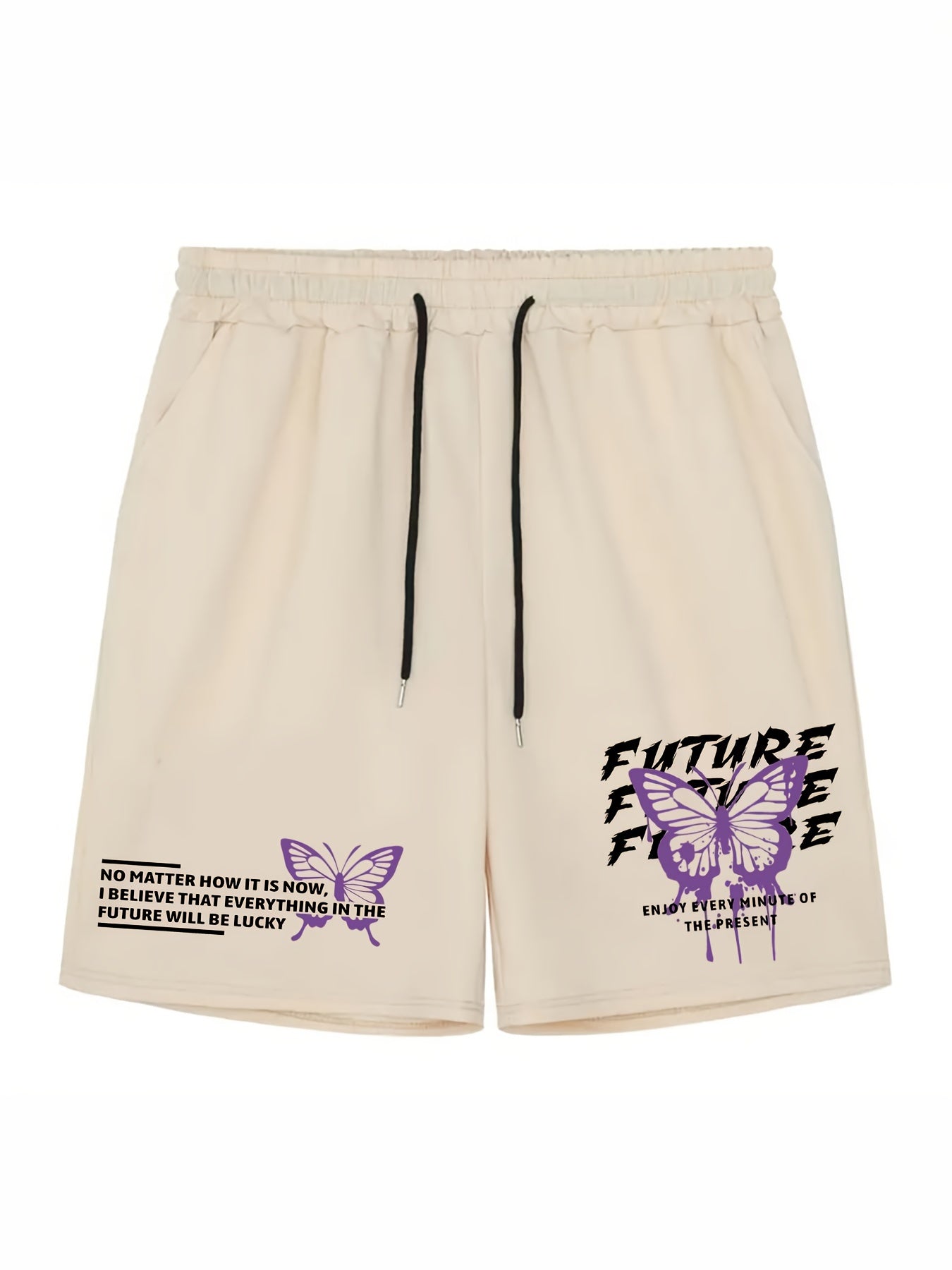 Men's Broken Heart Shorts Bottoms Drawstring Waist Casual Summer Men's Clothes