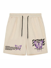 Men's Broken Heart Shorts Bottoms Drawstring Waist Casual Summer Men's Clothes