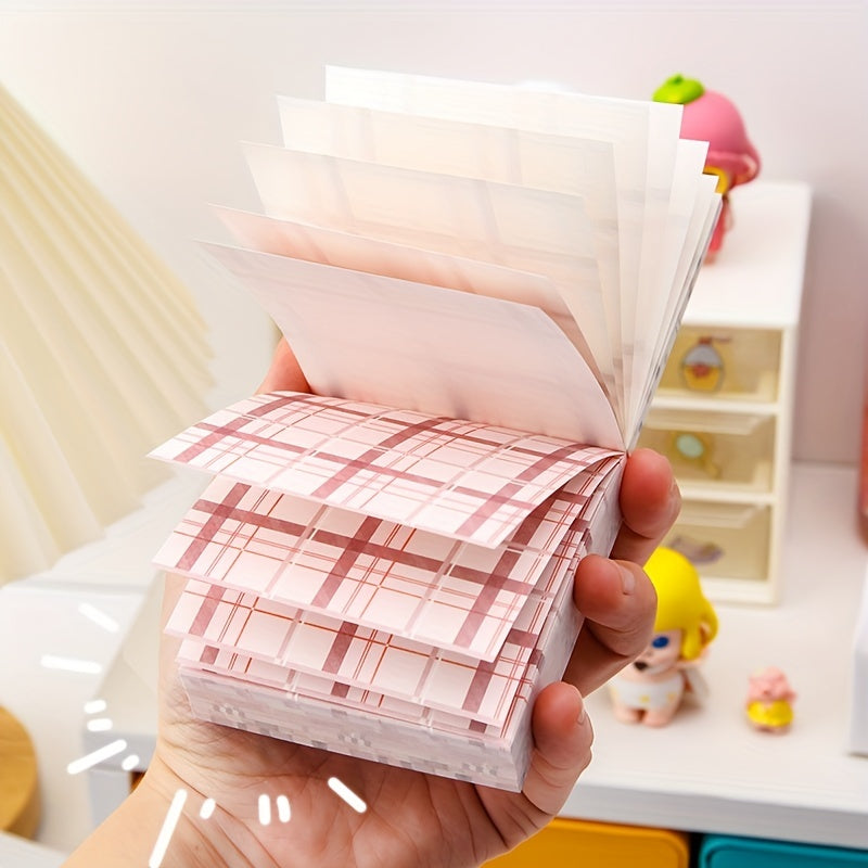 200 Sheets Sticky Note Paper Memo Fruit Party Plaid Decoration for Office