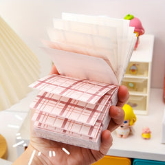 200 Sheets Sticky Note Paper Memo Fruit Party Plaid Decoration for Office