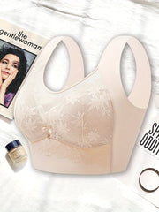 Lace Wireless Bra Seamless Wide Straps Intimates Women's Lingerie