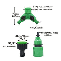 DIY Drip Irrigation System Automatic Watering Kit with 8 Hole Dripper Sprinkler