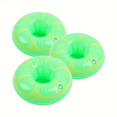 3pcs Inflatable Water Coaster Drink Cup Holder for Pool Party