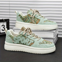Men's Canvas Low Top Sneaker Lace up Casual Shoes With Good Grip