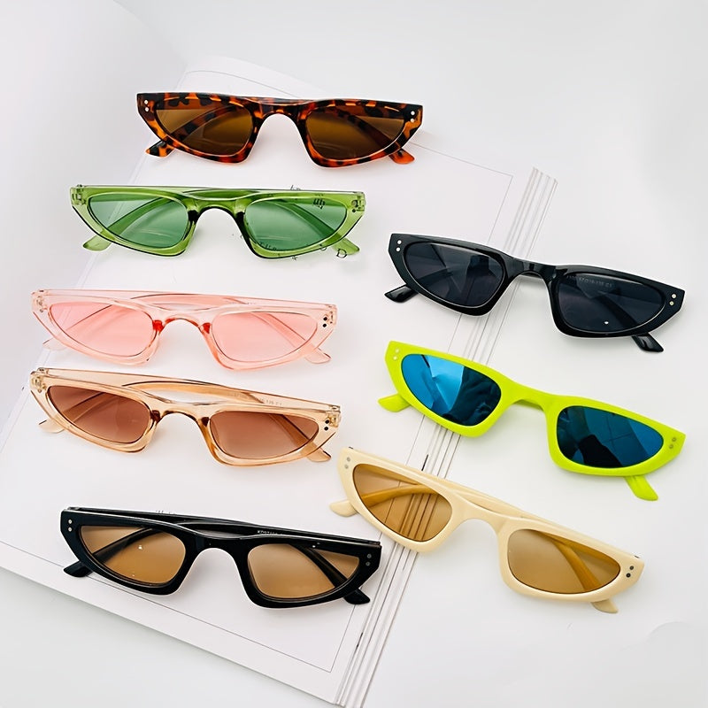 Retro Triangle Cat Eye Sunglasses Black