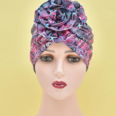 Colorful Flower Bandana Turban Cap Head Wrap Hair Cap For Women Girls
