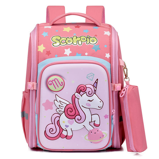 Kids Dino Unicorn Backpack Lightweight Schoolbag for Boys Girls