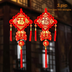 Chinese Knot Fringe Pendants Traditional Red Oriental Year Decorations