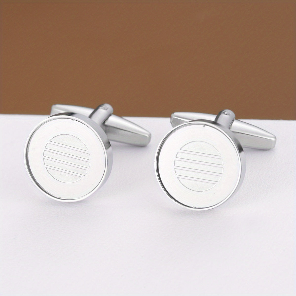 Romantic Round Cufflinks for Men Business Buttons