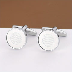 Romantic Round Cufflinks for Men Business Buttons