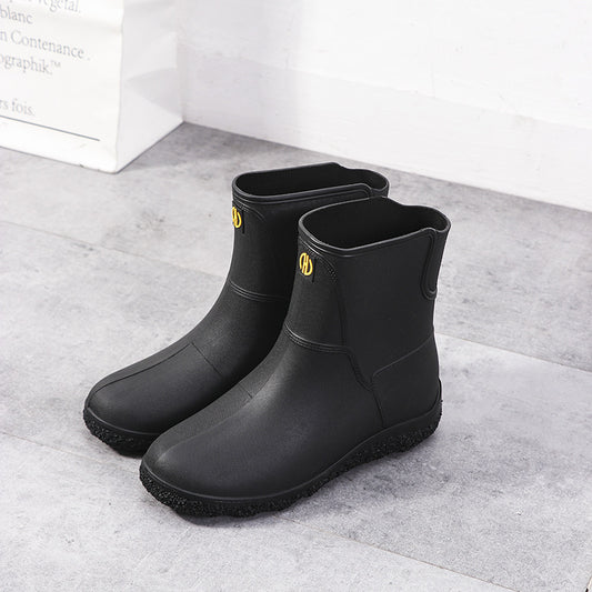 Men's Knee High Rain Boots Waterproof Non Slip Outdoor Work Fishing