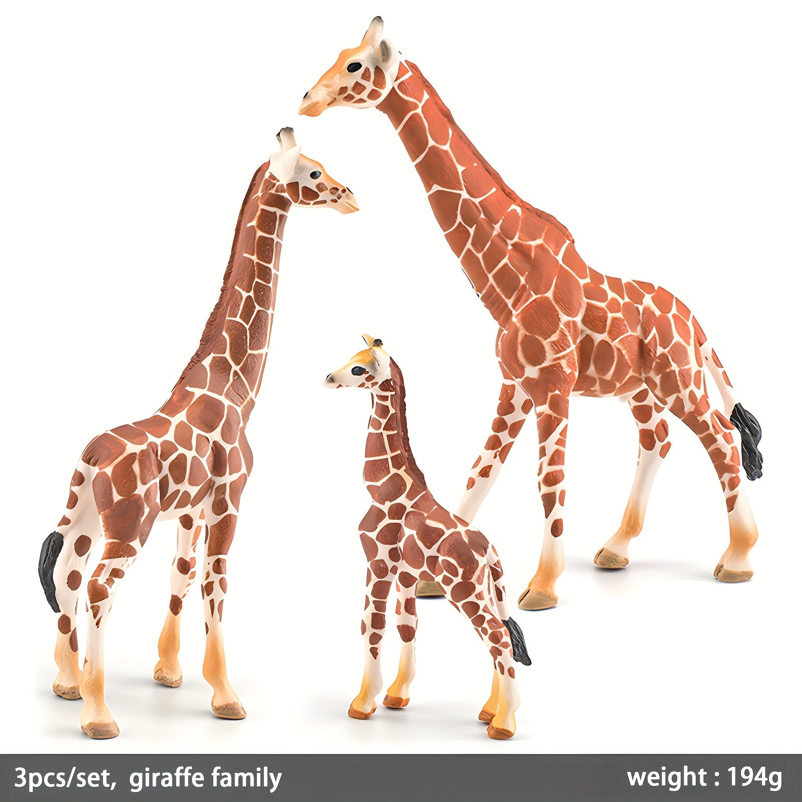 Lifelike Giraffe Figurine PVC Wild Animal Toy Educational Play & Home Decor
