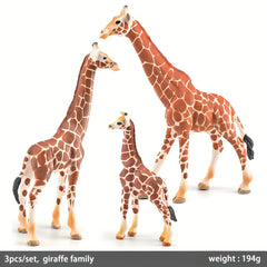 Lifelike Giraffe Figurine PVC Wild Animal Toy Educational Play & Home Decor