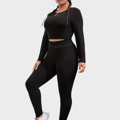 Two Piece Set Cut Out Top & Leggings Outfits